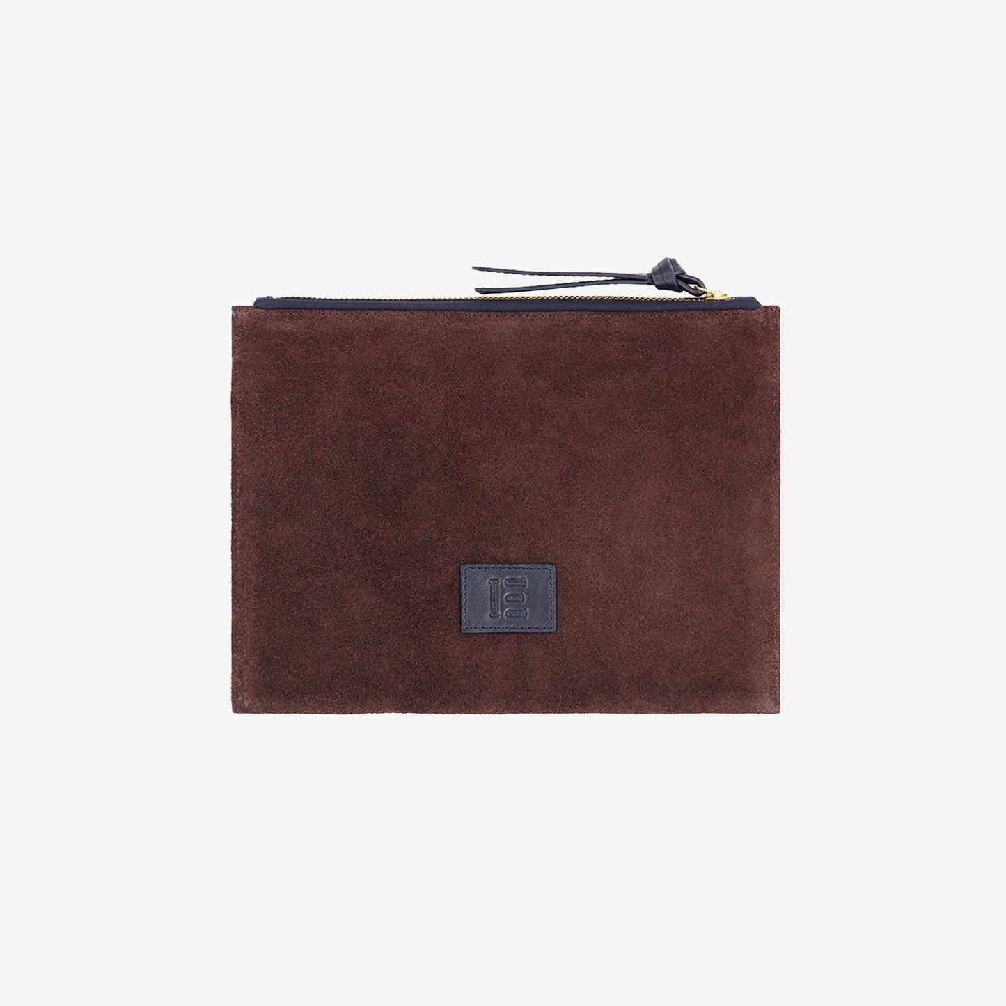 Pochette Brodée - Tiger Eyes - Marron