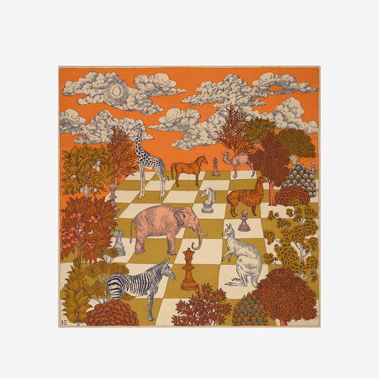 Cashmere Square 130 - Magnus - Orange