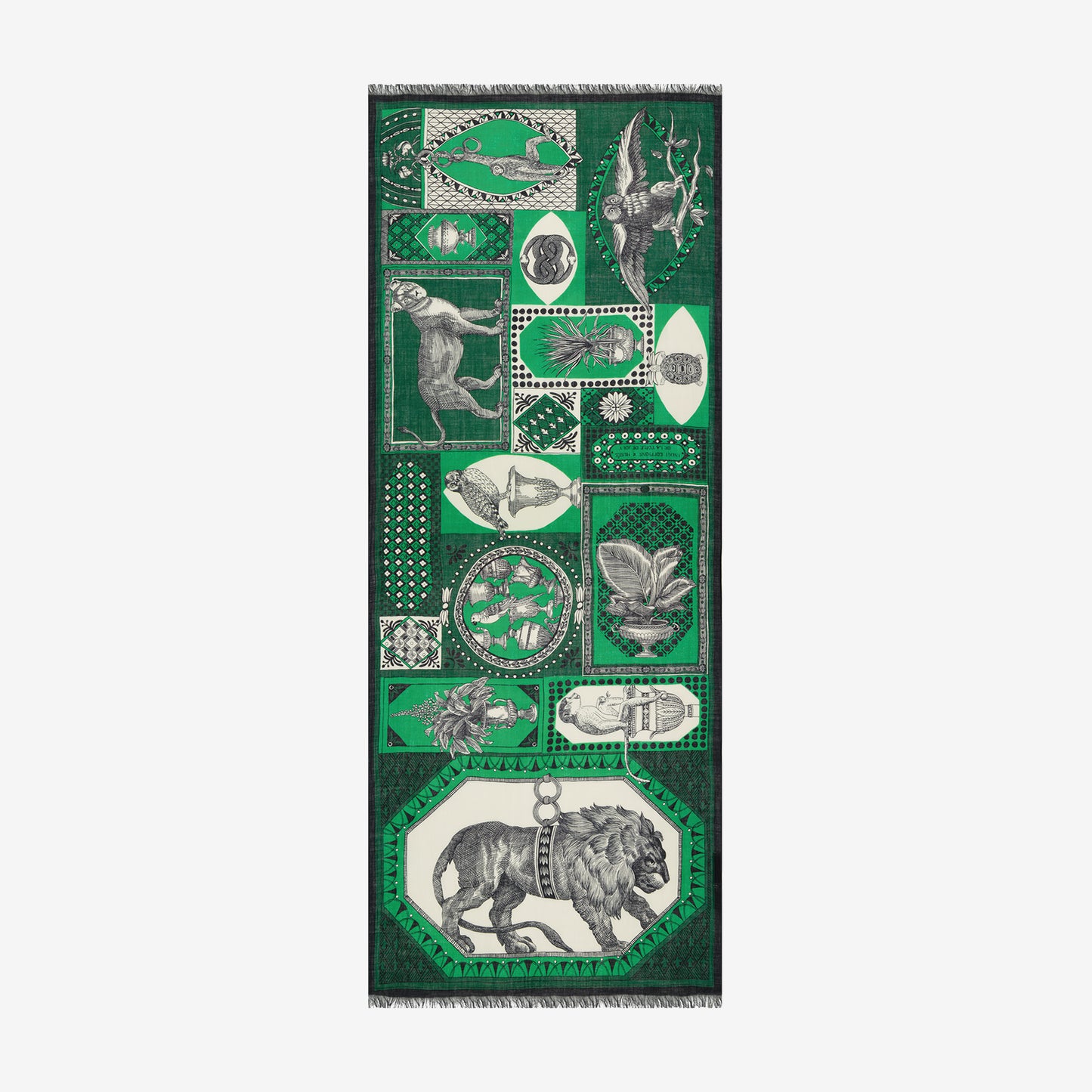 Scarf 70 - Barocco - Green