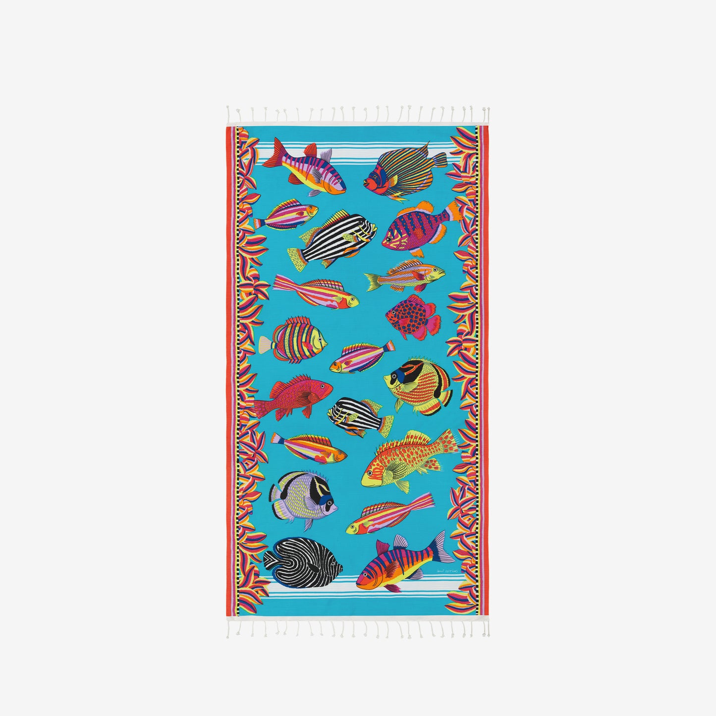 Fouta Towel 100 - Tuba - Turquoise Blue