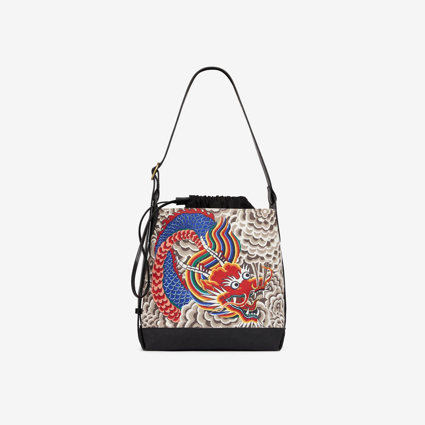 Borsa Bucket - Dragon - Grigio