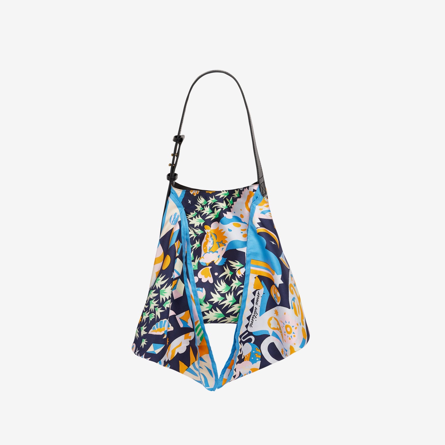 Borsa Scarf S - Licorne - Blu navy