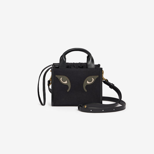 Mini Caprice Bag - Eyes - Black